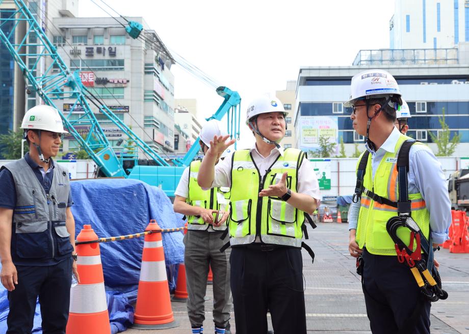 서철모 서구청장, 공사 현장 안전관리 실태 점검 이미지