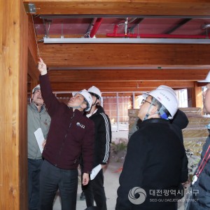 서철모 서구청장, 해빙기 대비 건축공사장 안전점검 나서