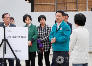 대전 서구, 갈마1동 공영주차장 조성지 현장 점검 및 주민 홍보