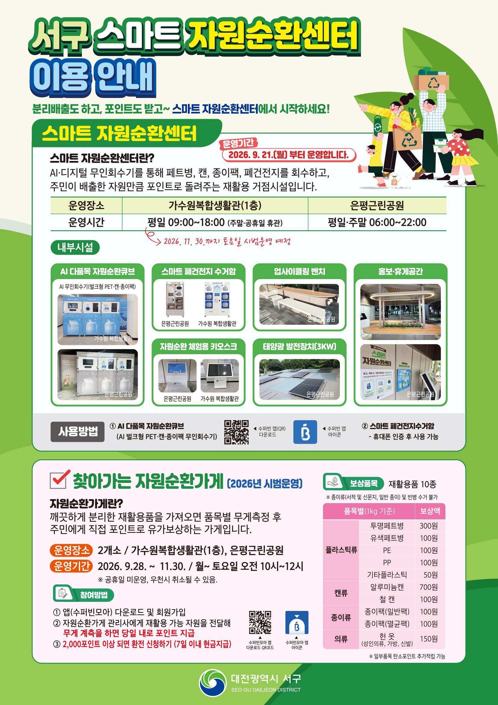 서구 스마트자원순환센터 이용안내