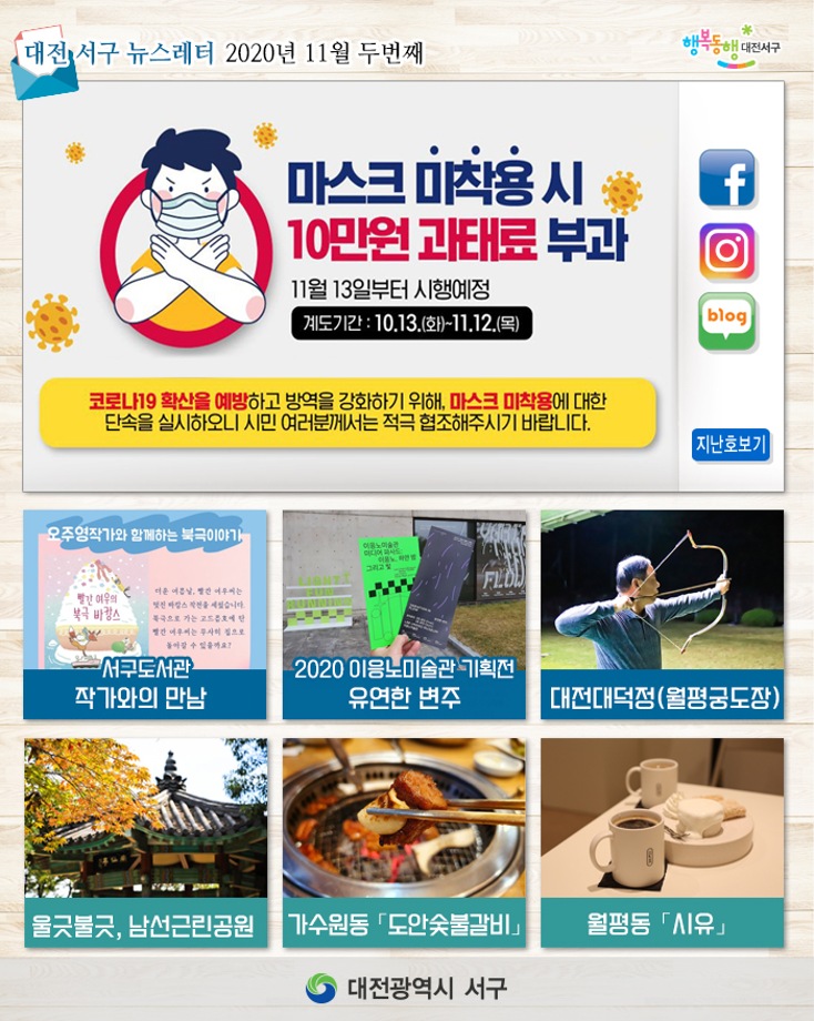 마스크 착용 의무화! 이미지